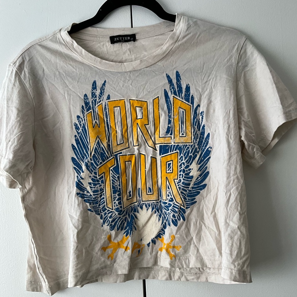 World Tour Graphic Tee - semi cropped